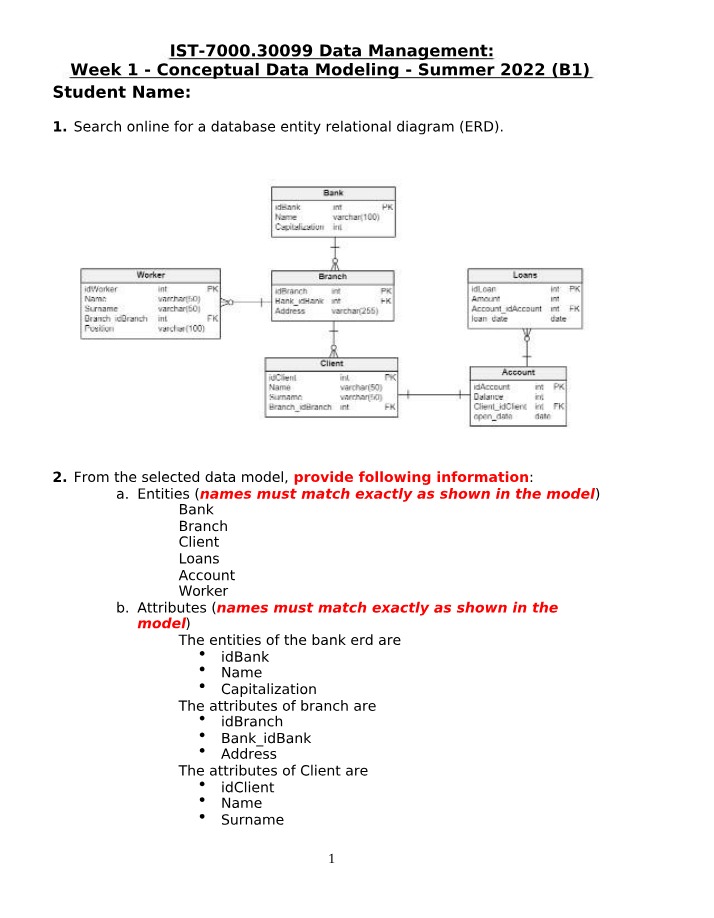 Entities, Attributes, and Relationships in Conceptual Data Modeling