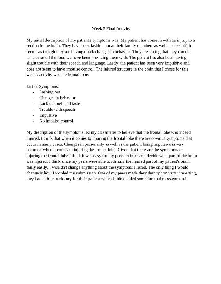 Final Activity for Week 5