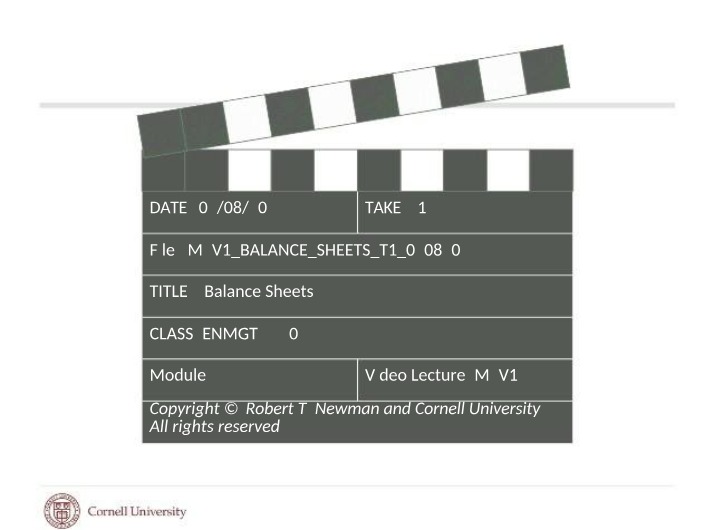 Introduction to Balance Sheets