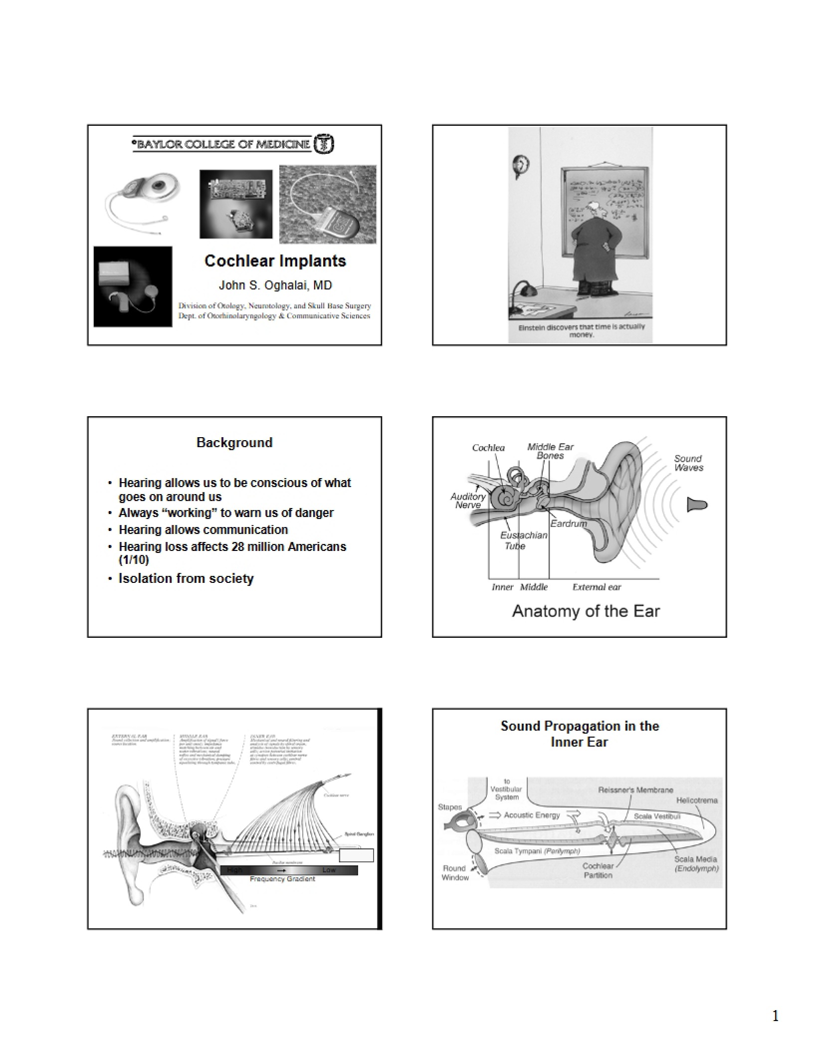 Implants for the Cochlea