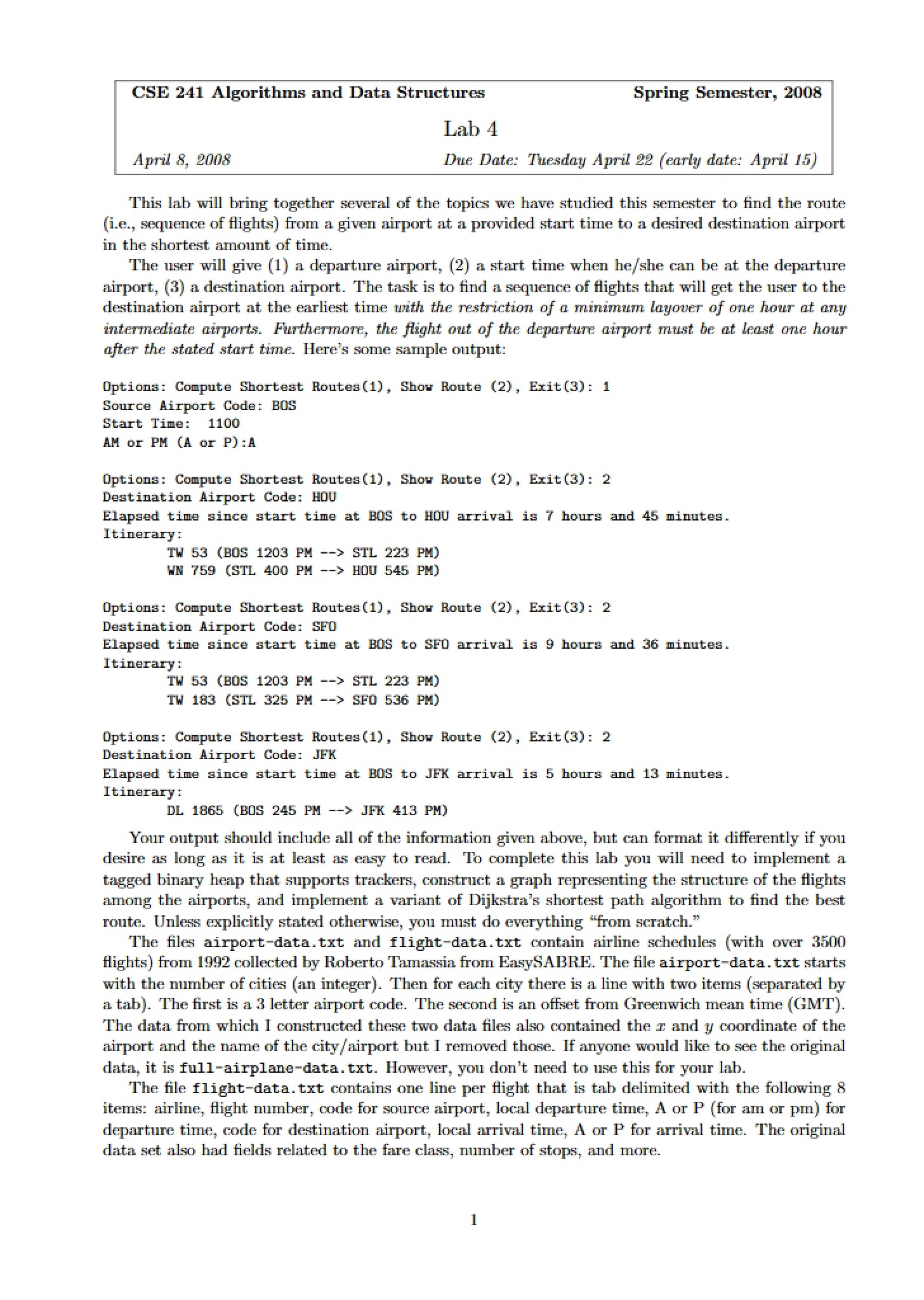 Lab 04 (CSE 241)