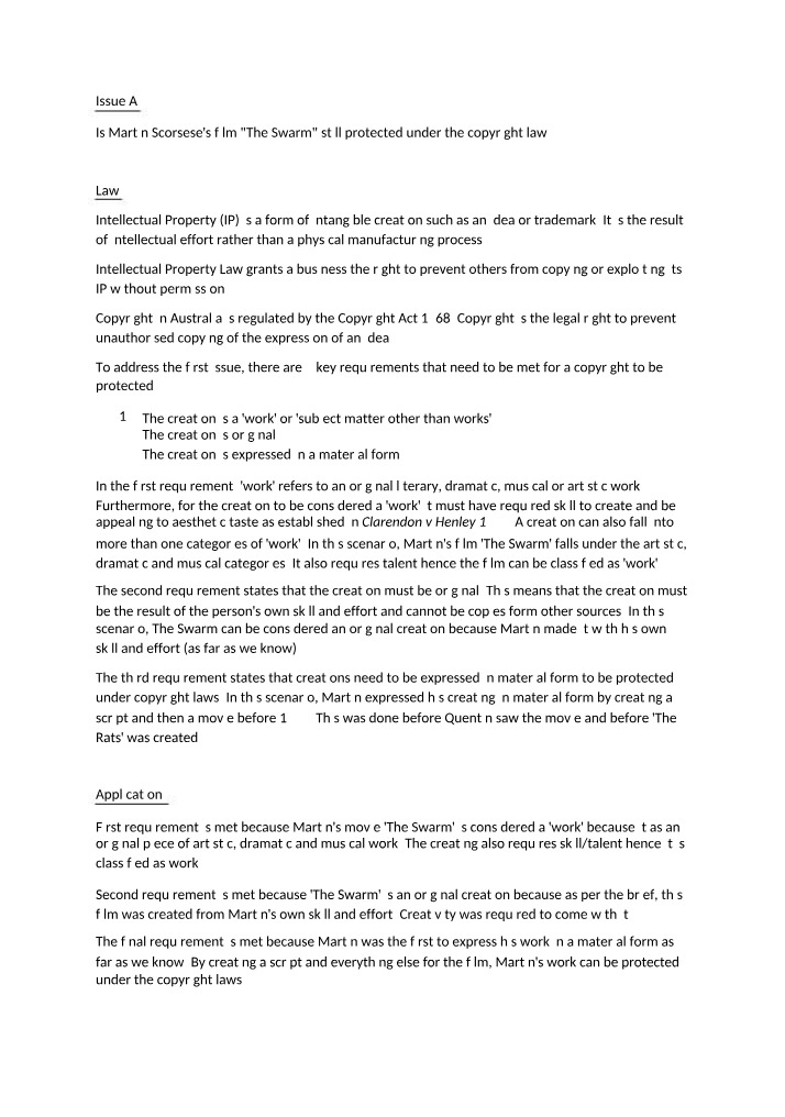 BUS375 Tutorial 4 Question