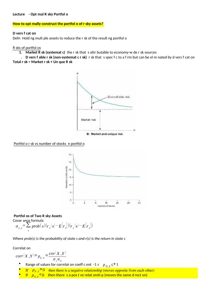 FNCE30001 - Lecture 3