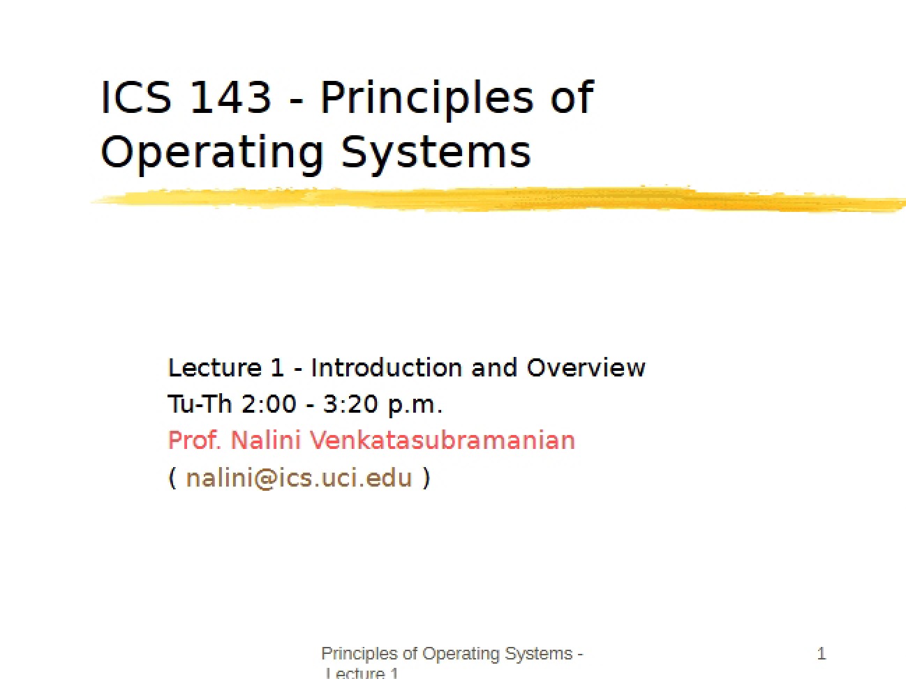 Operating Systems Lecture Notes