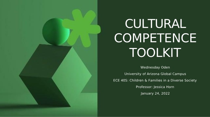 Promoting Cultural Competence and Diversity Acceptance - Toolkit