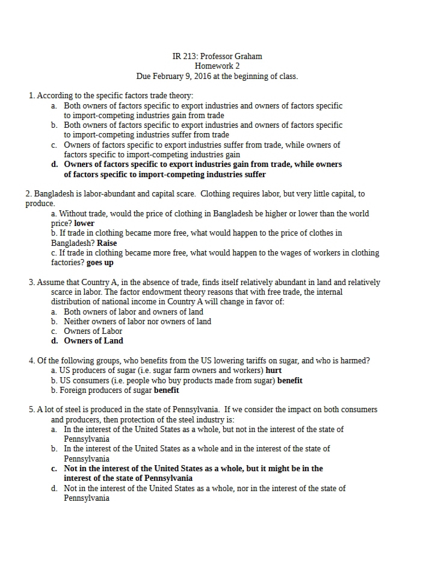 Spring 2016 Homework 2a (IR 213)