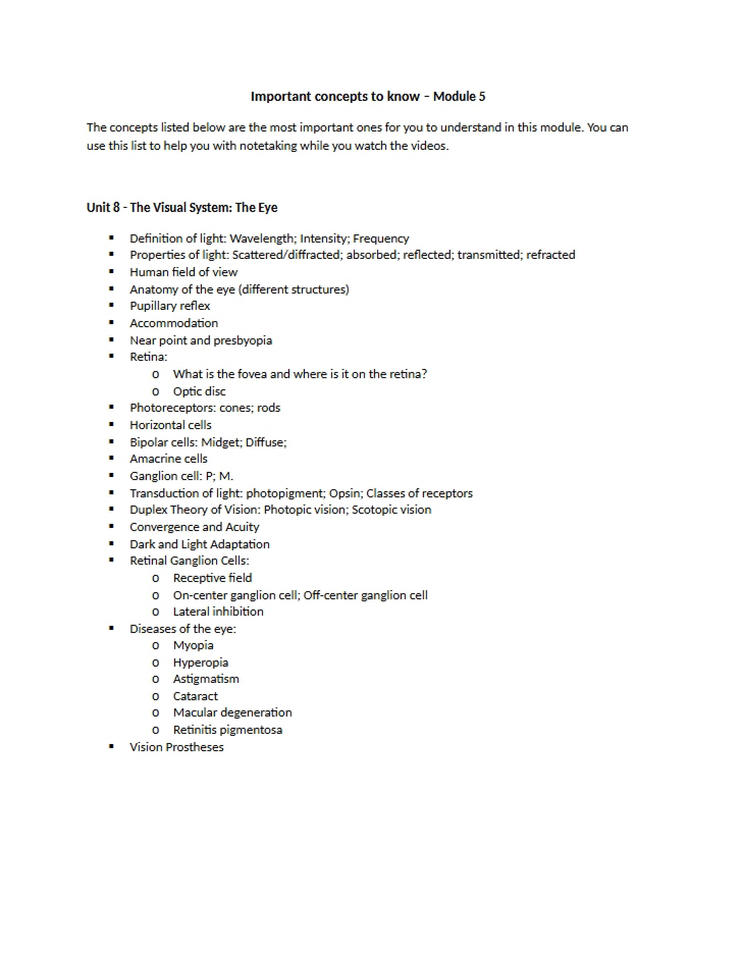 Module 5 Review