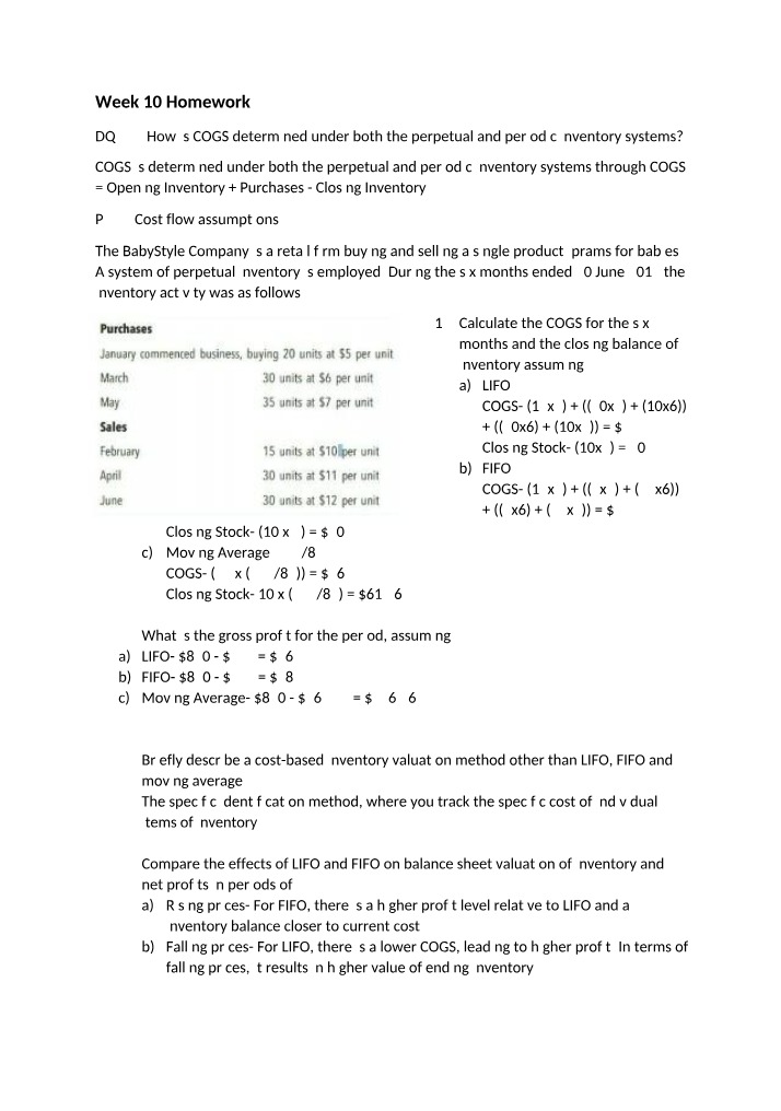 Week 10 - Homework Assignment