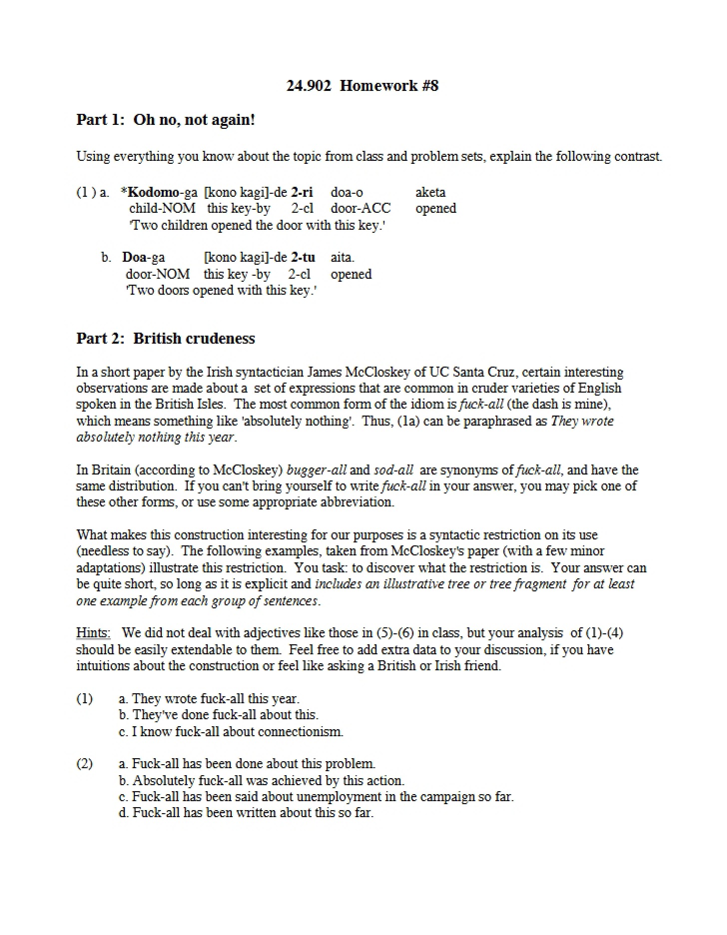 Assignment 8