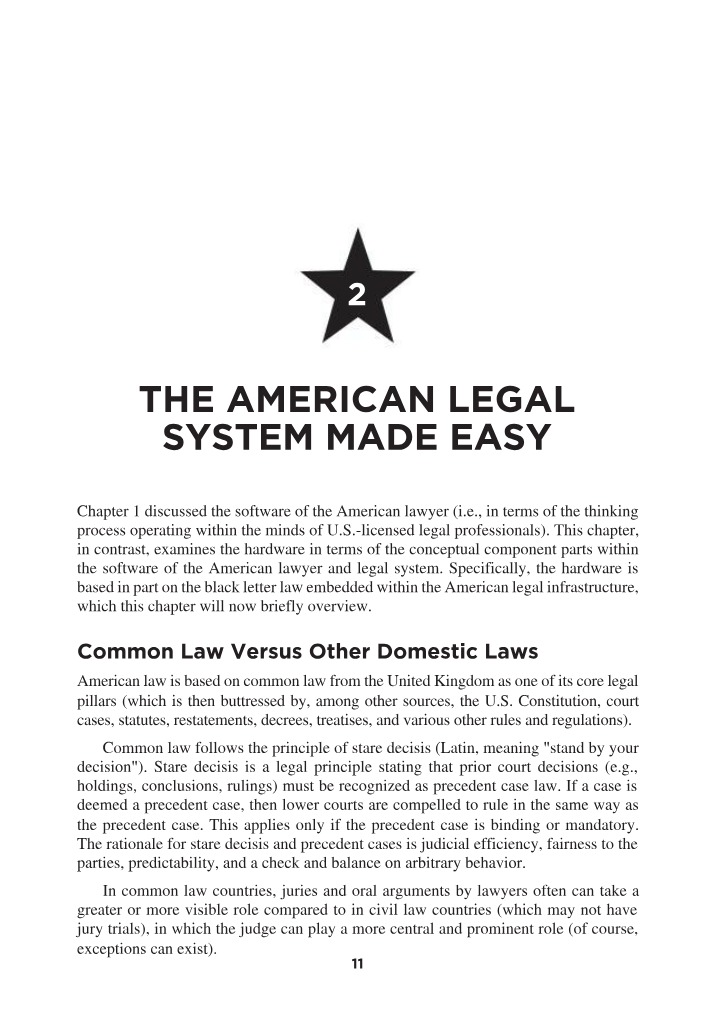 American Legal System - Common Law vs Civil Law