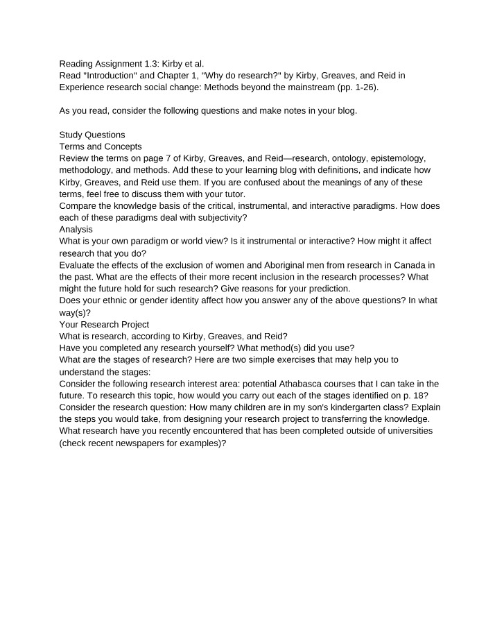 Research Methods - Paradigms, Ethics, and Impact