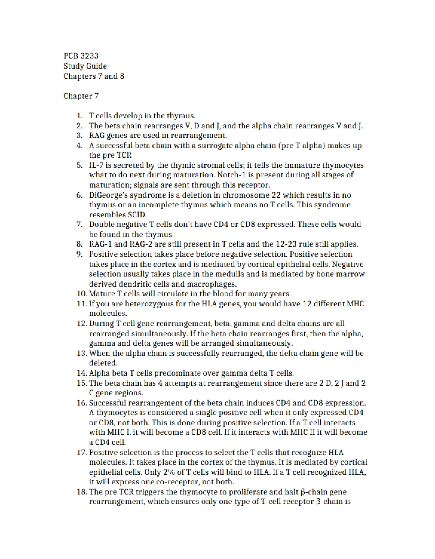 Guide for Studying