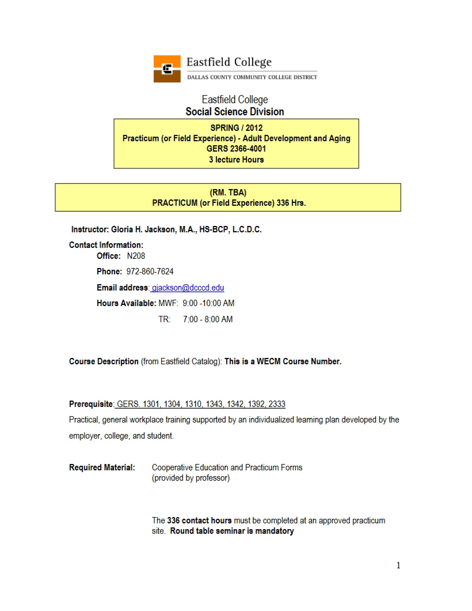 Syllabus
