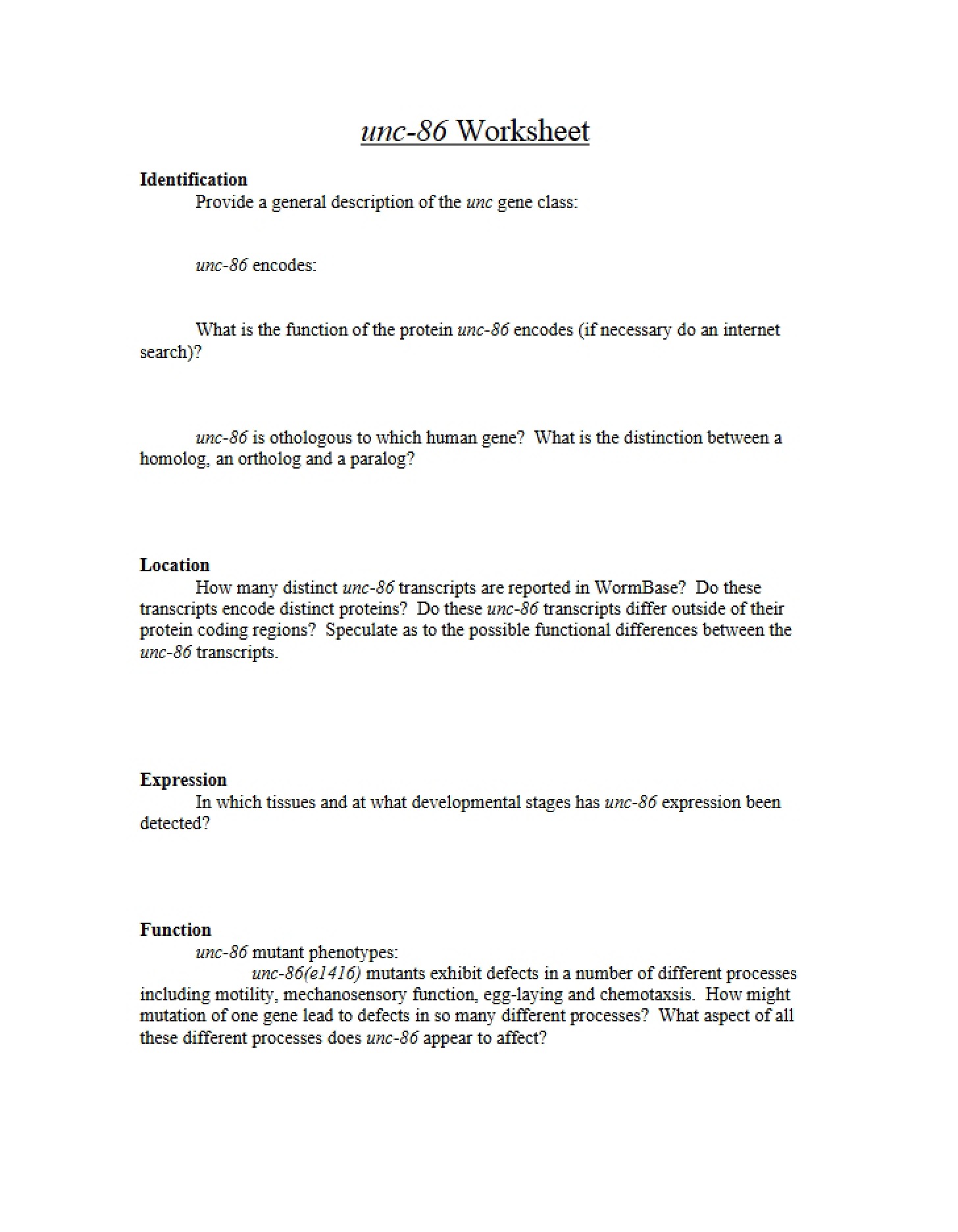 Review Notes