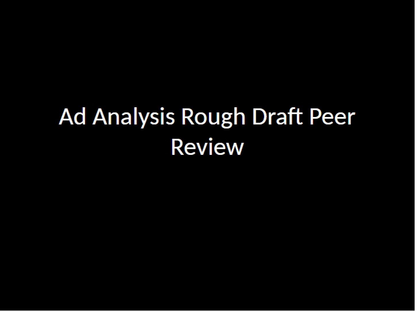 Peer Review Ad Analysis Rough Draft (13-3)