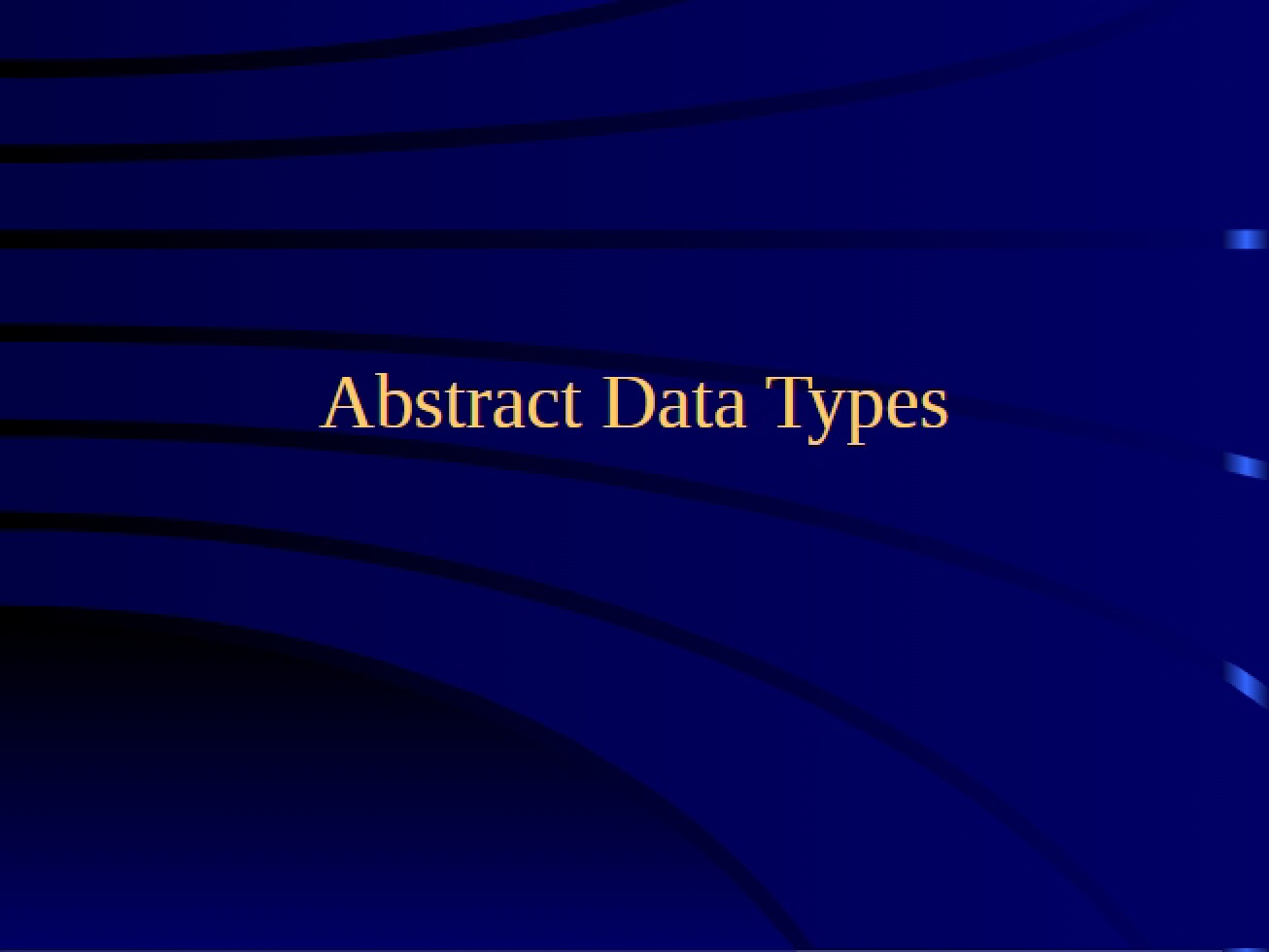 Abstract Data Type Concepts