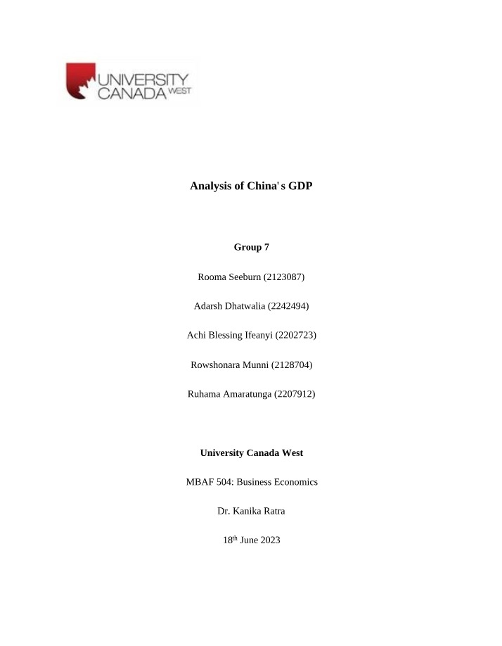GDP Project 2