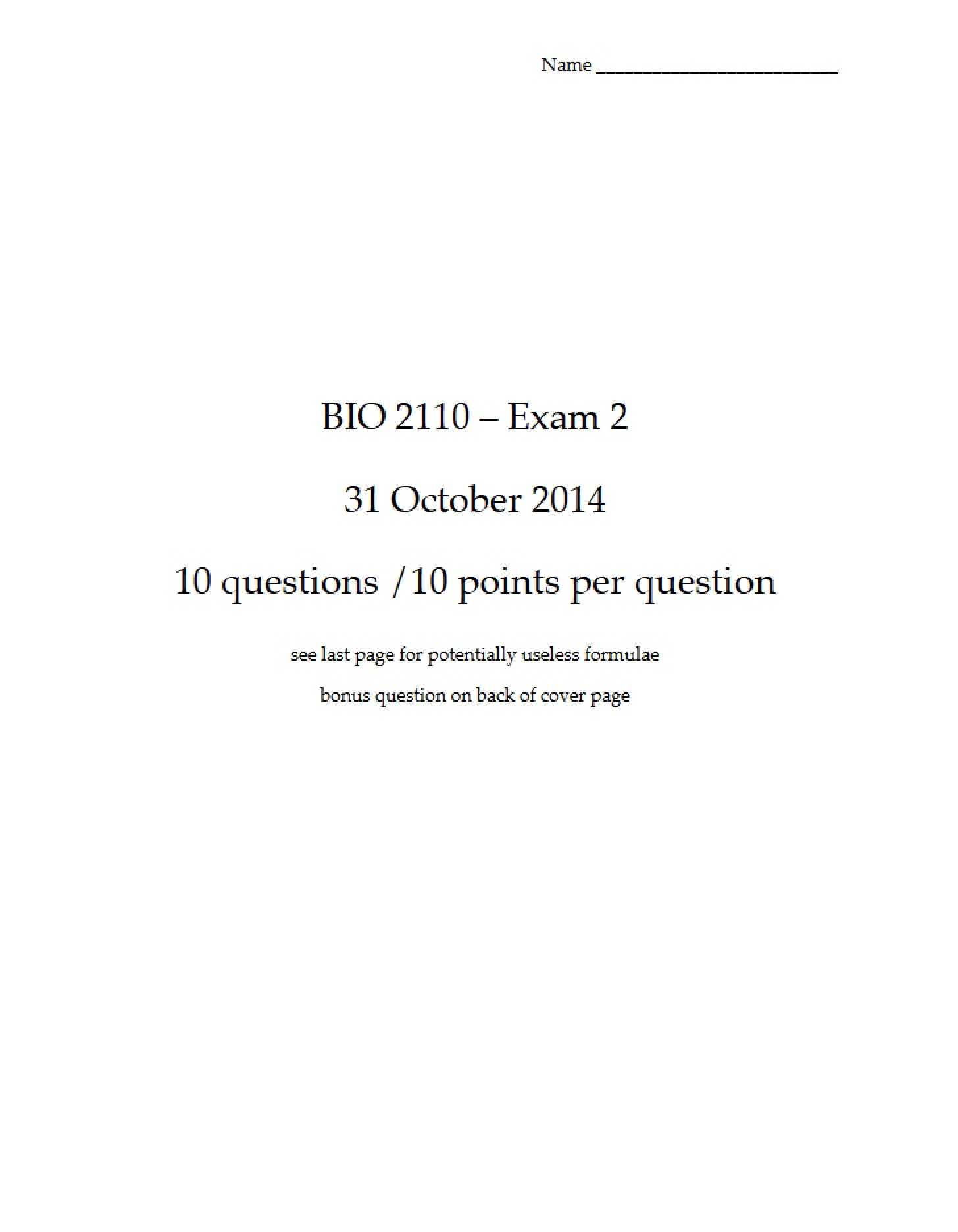 2014 Exam 2