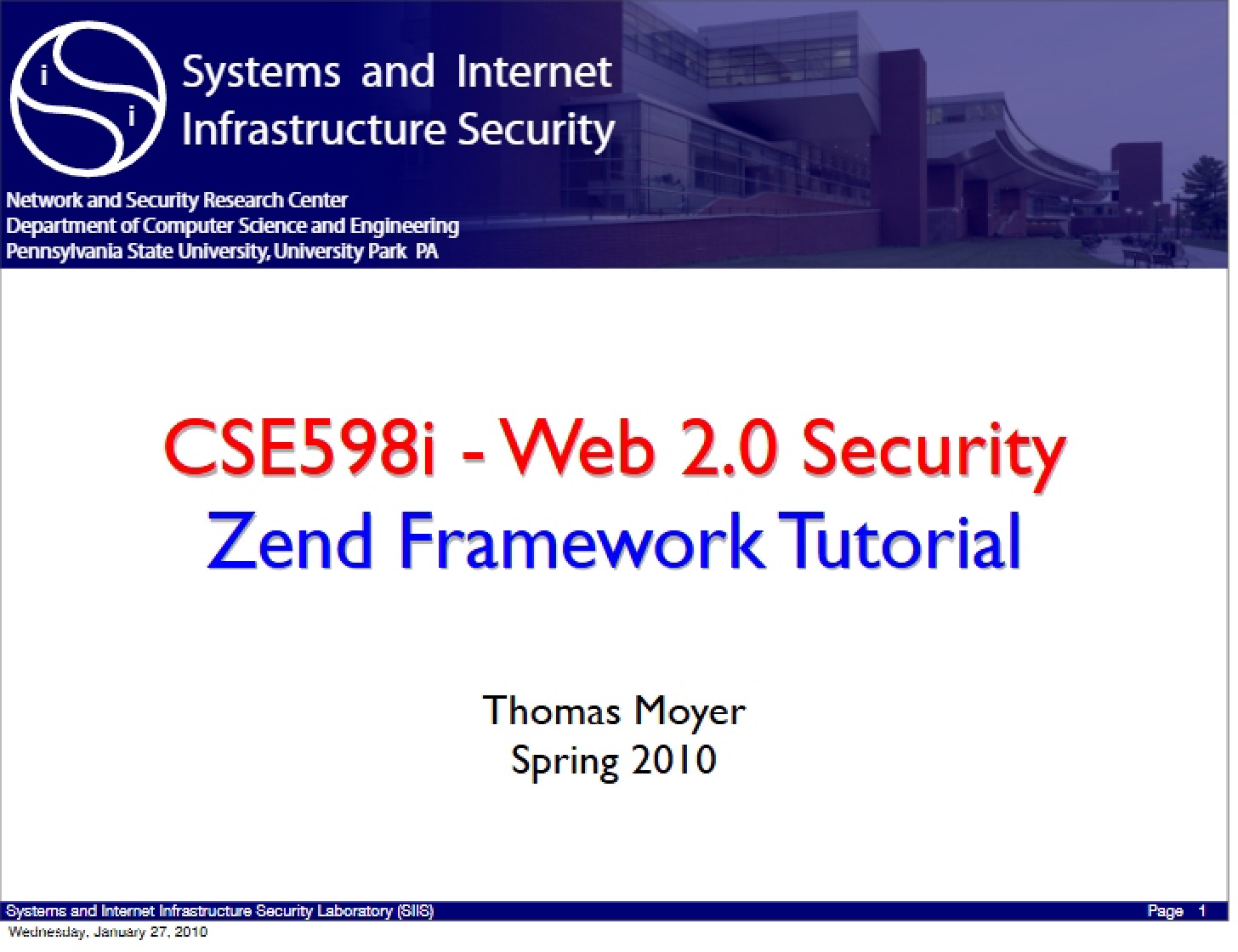 Tutorial for Zend Framework