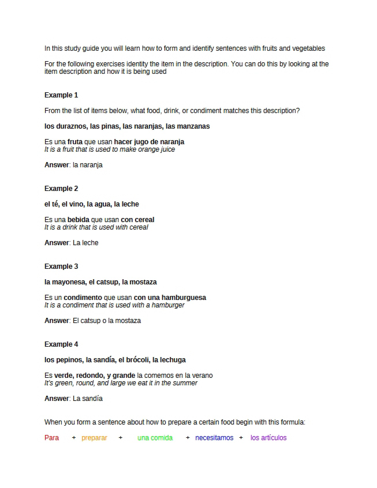 Preparation Guide