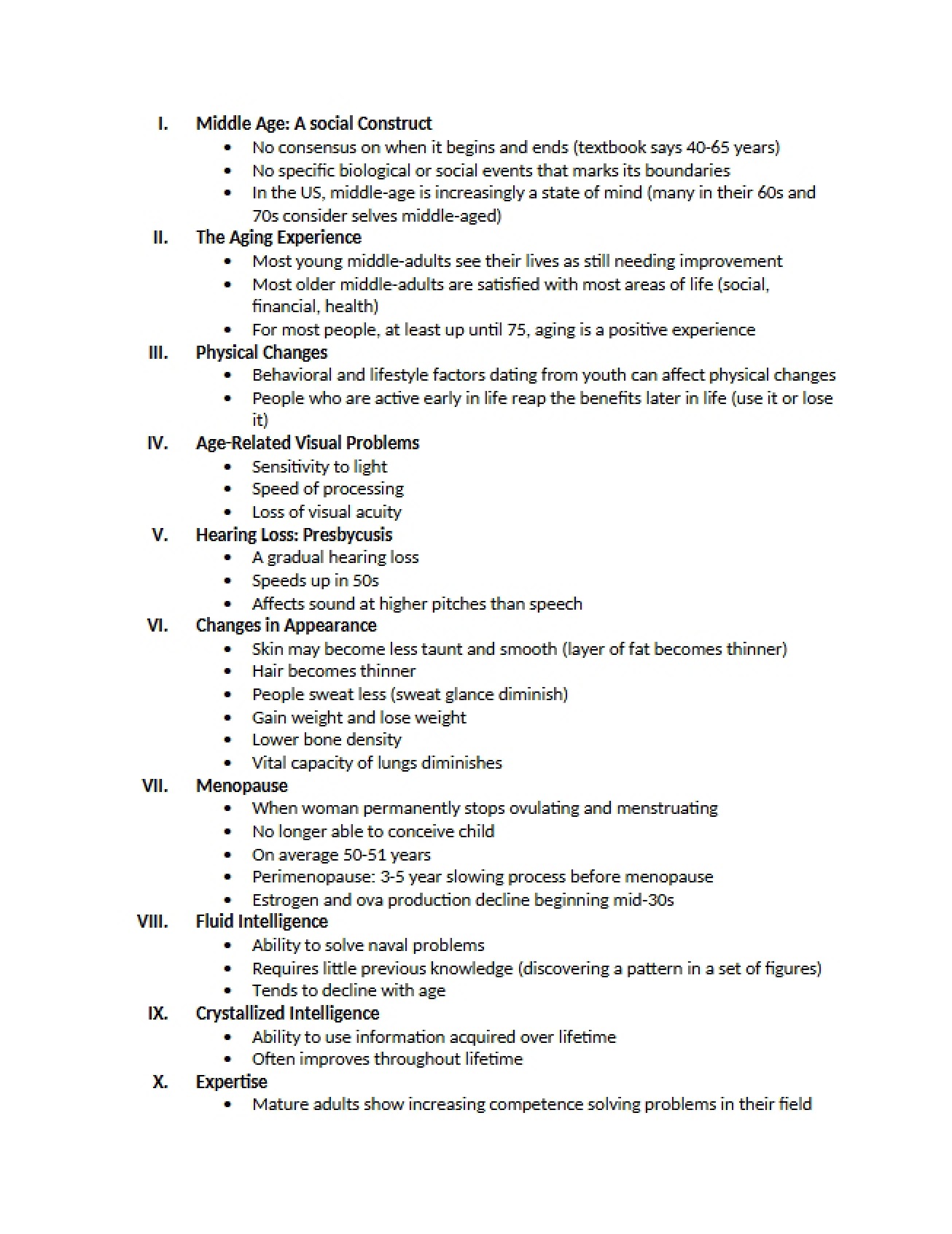 Human Growth and Development Notes