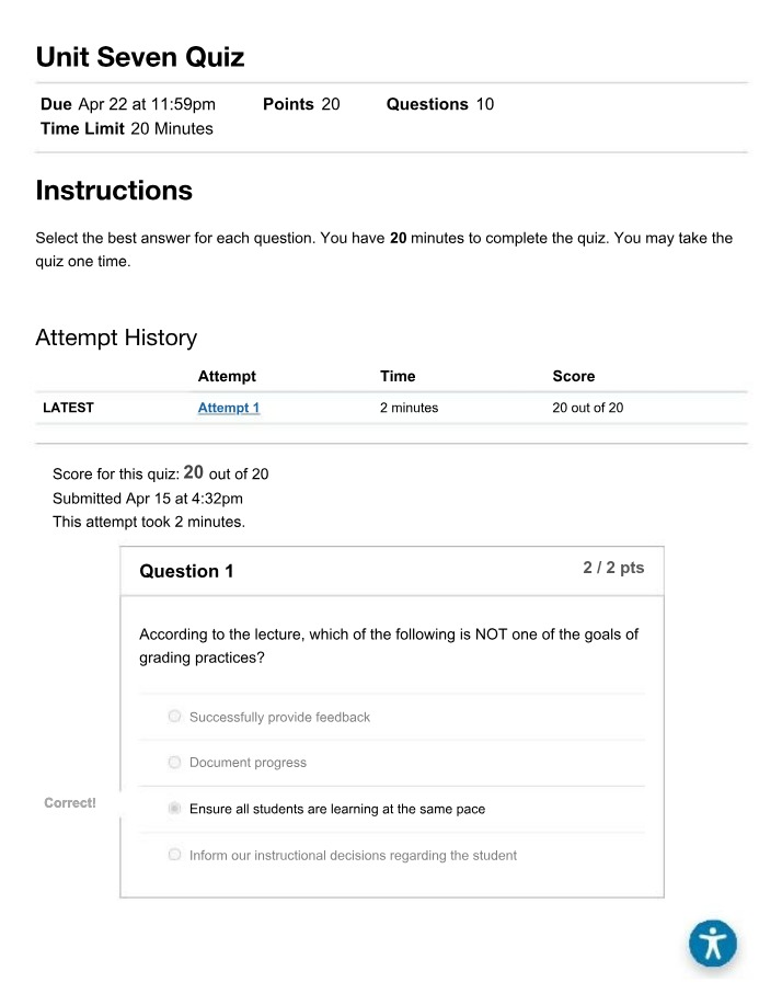 Unit 7 Quiz