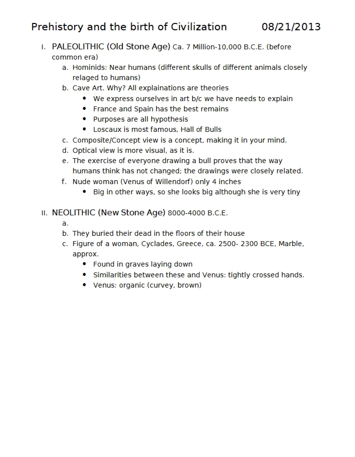 Syllabus HUM 2020 - Humanistic Tradition I