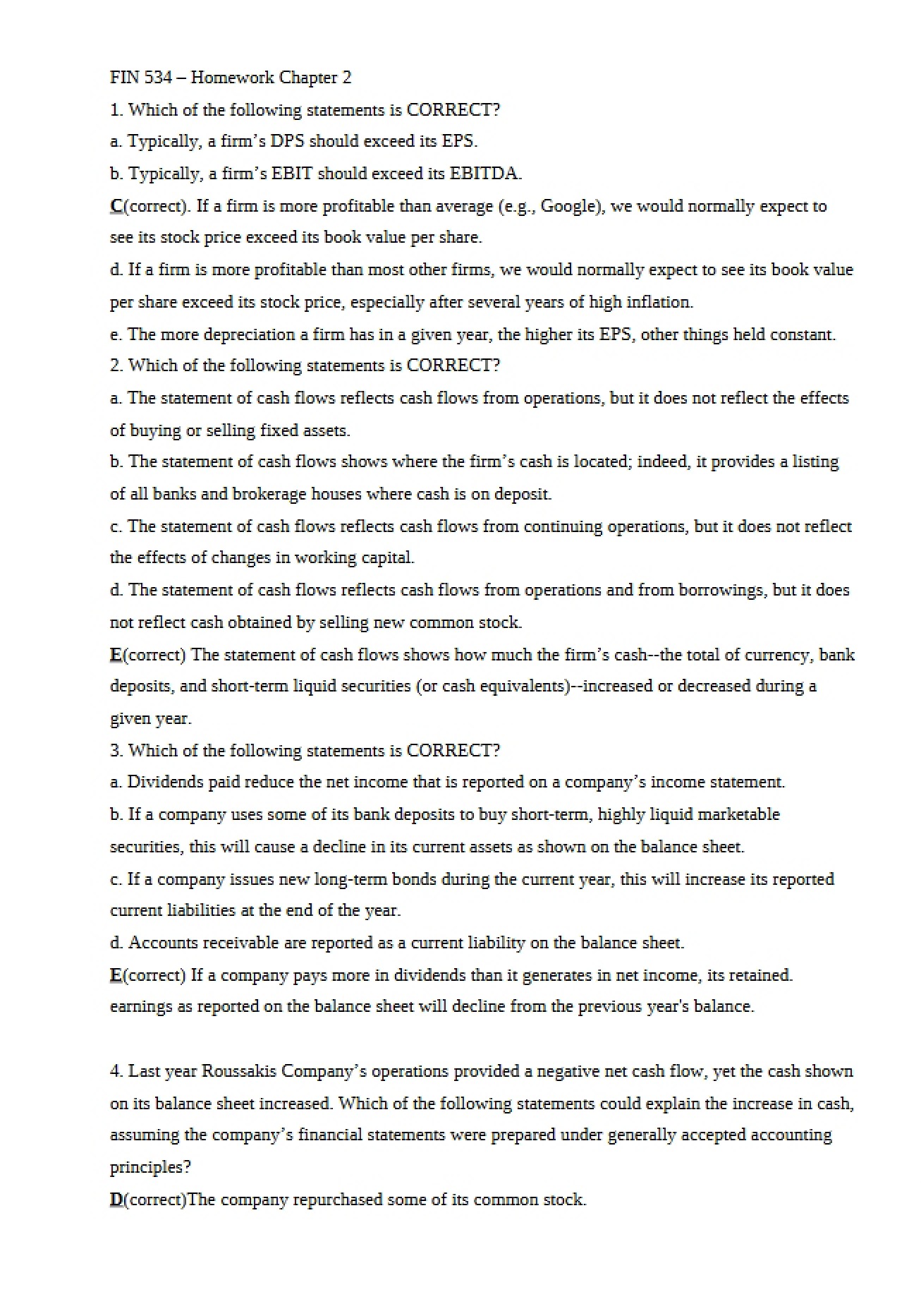 Chapter 2 Homework Task