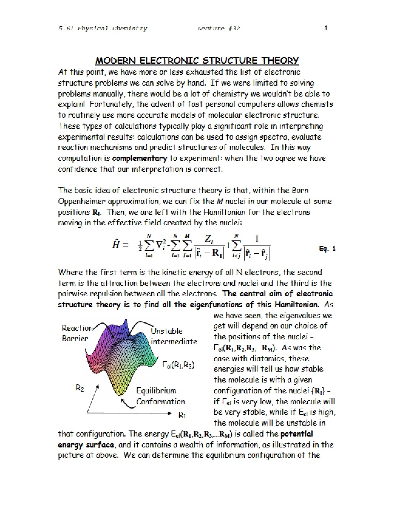 Theory of Modern Electronic Structure
