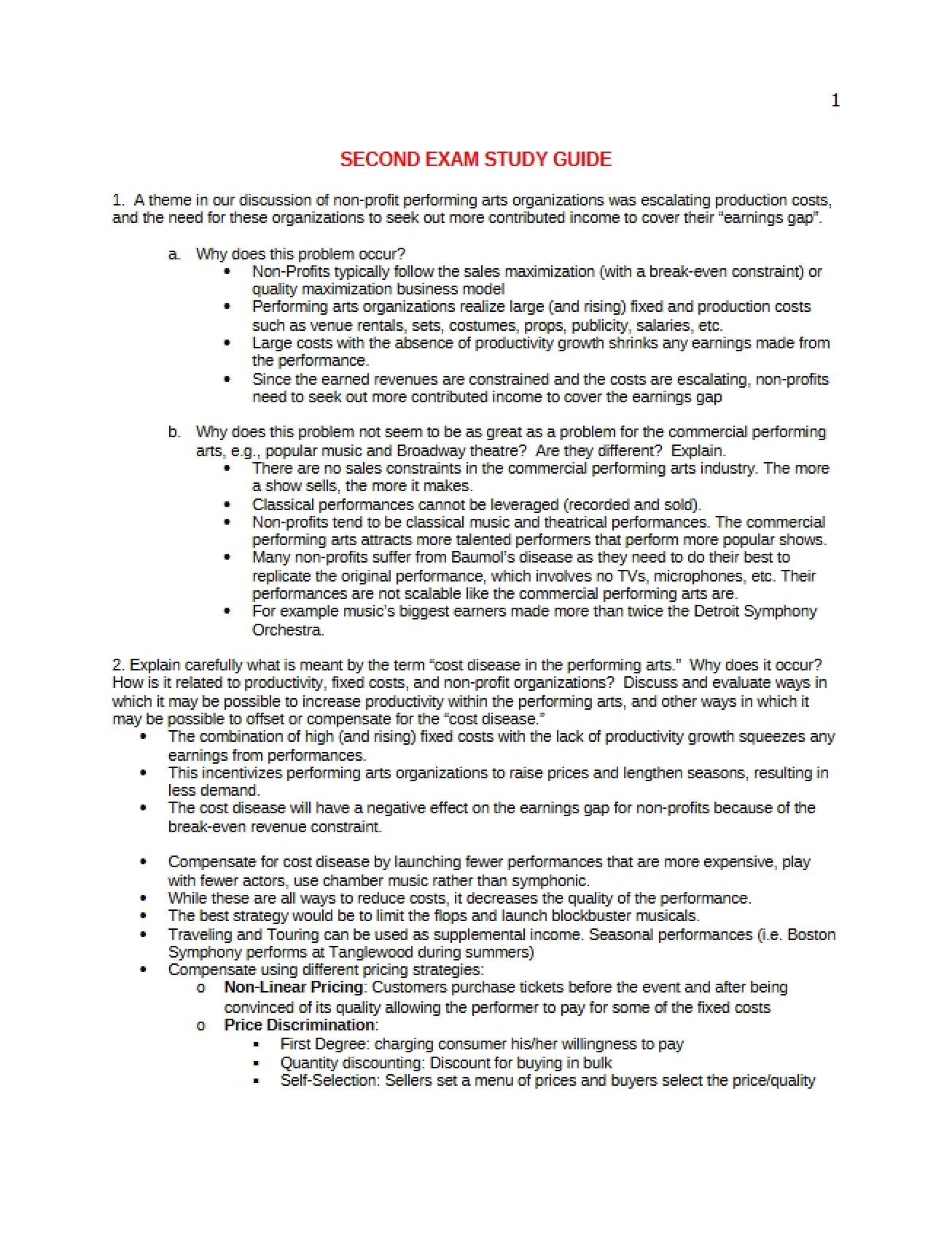 Creative Industries Exam 2