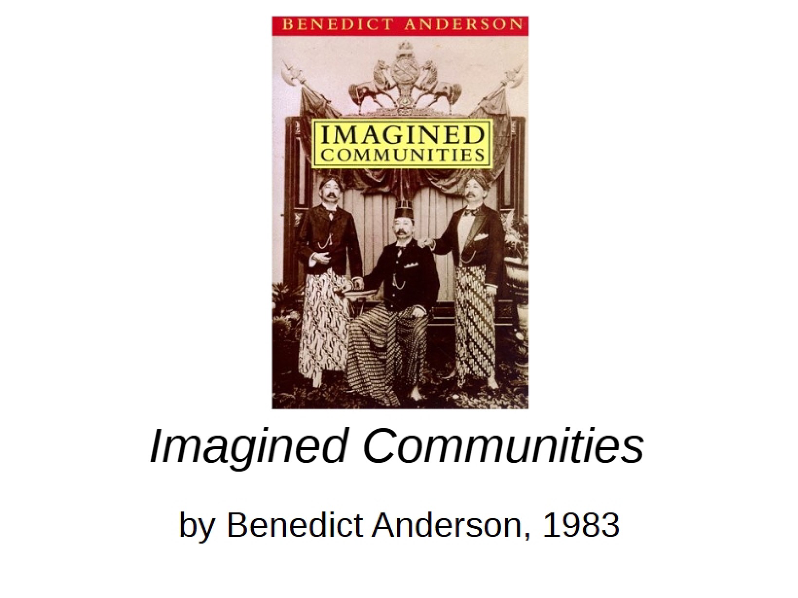 Communities Imagined