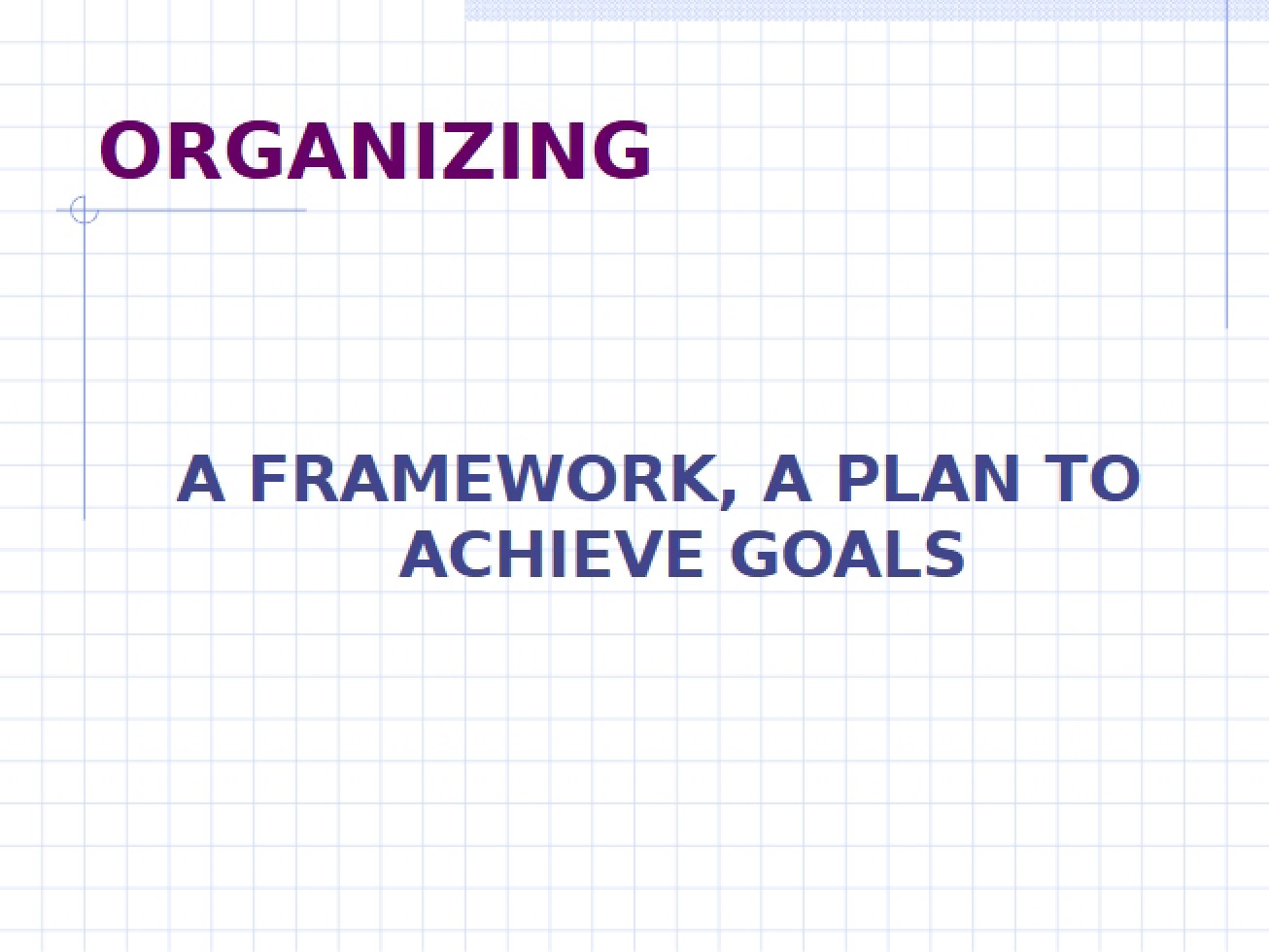 Organizing Principles in Management