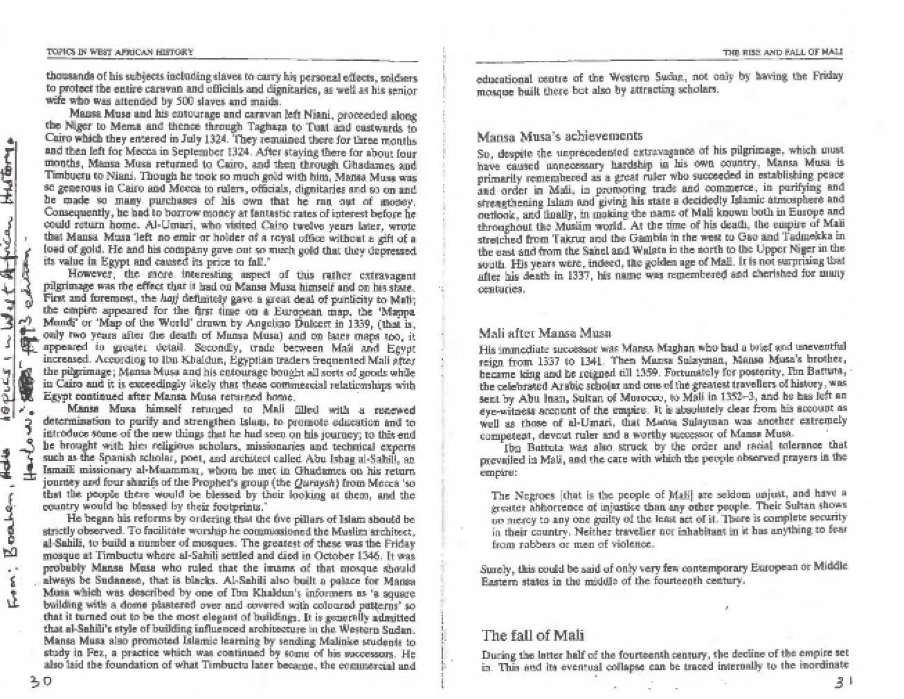 West African History Topics