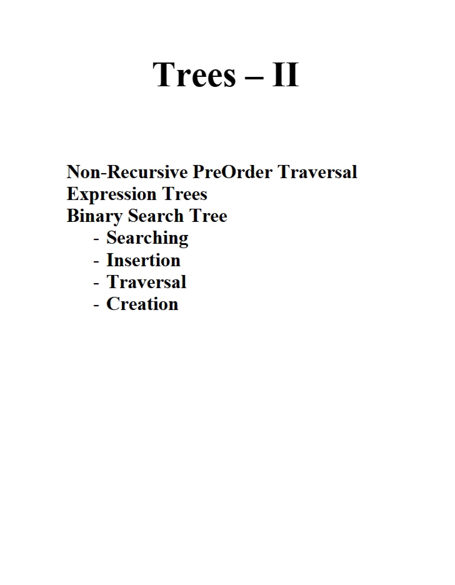 Trees Part 2