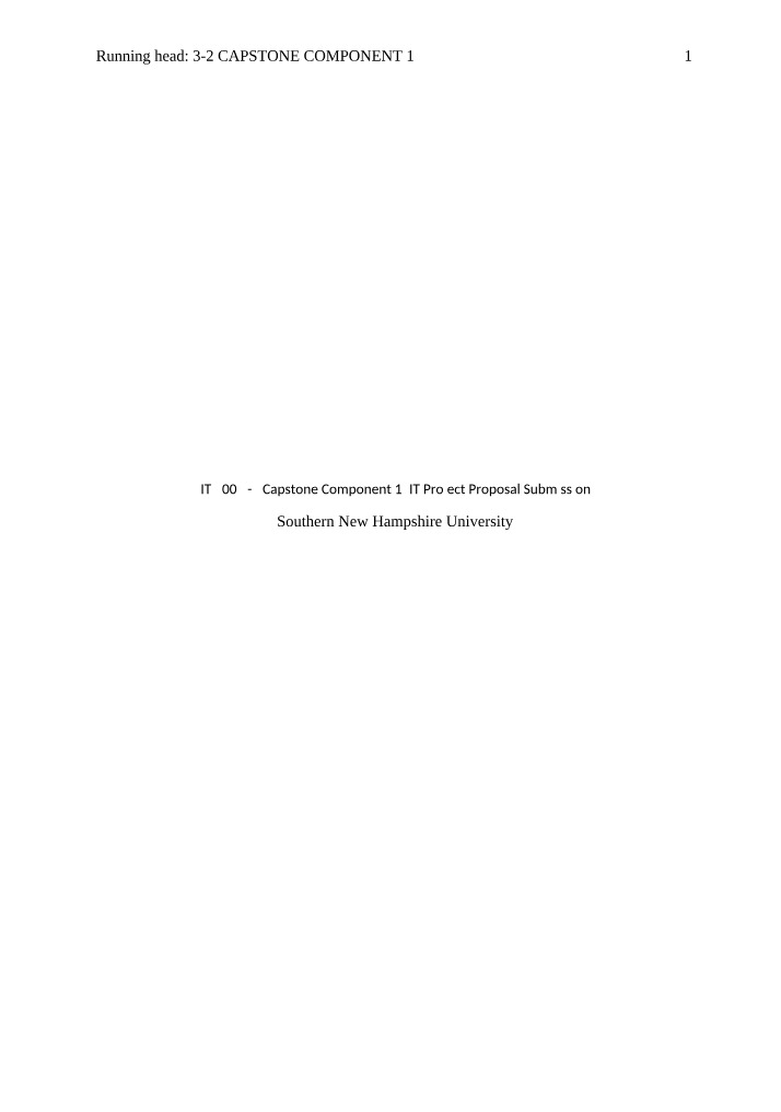 IT Project Proposal for Healthcare Efficiency
