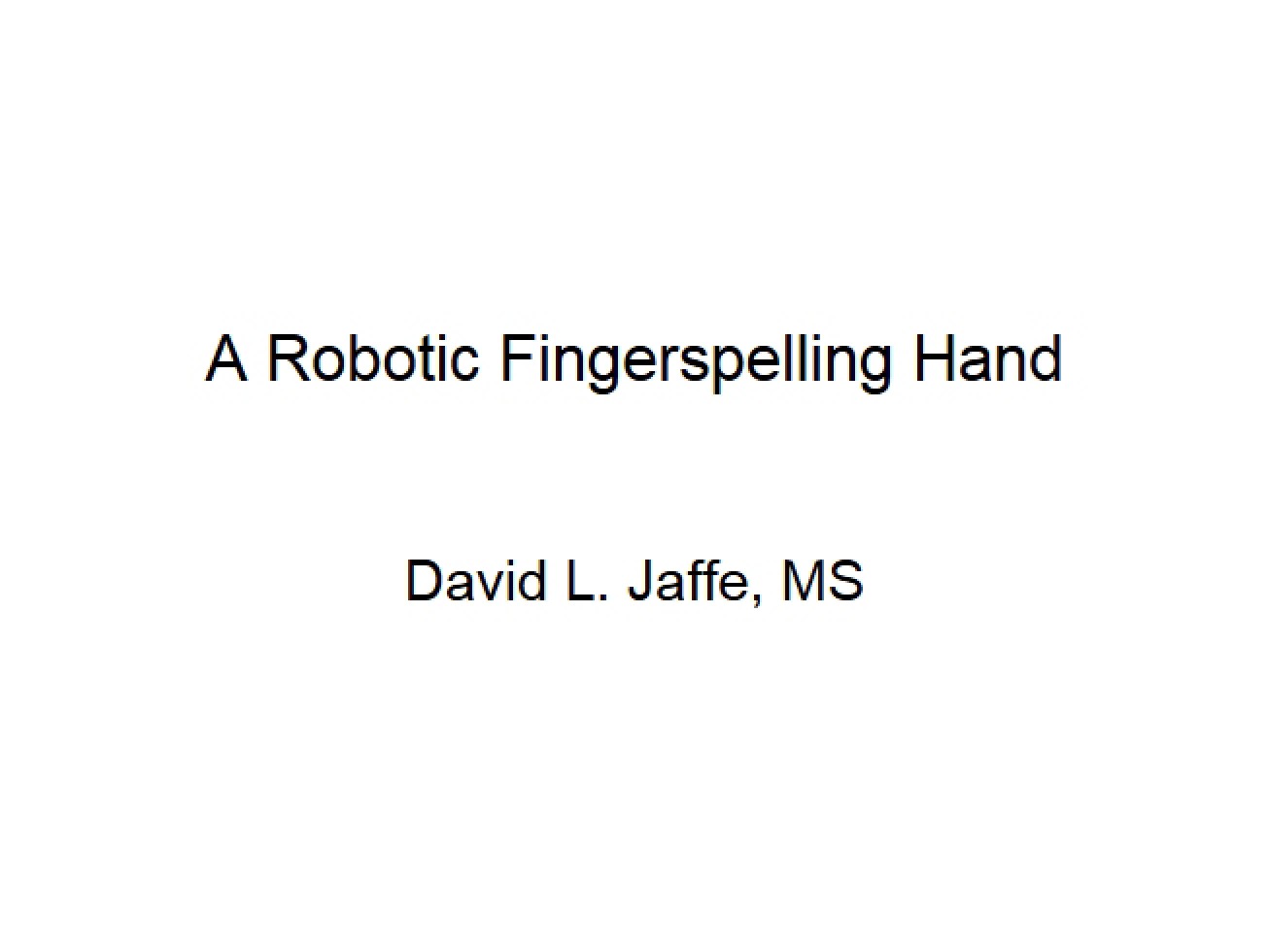 Perspectives In Assistive Technology Study Notes