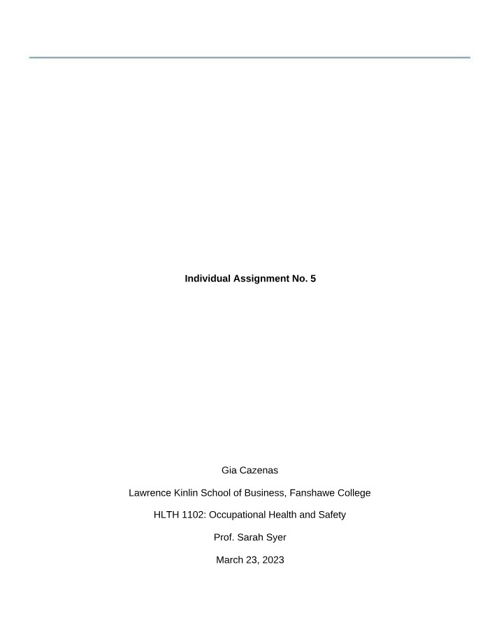 Individual Assignment 5