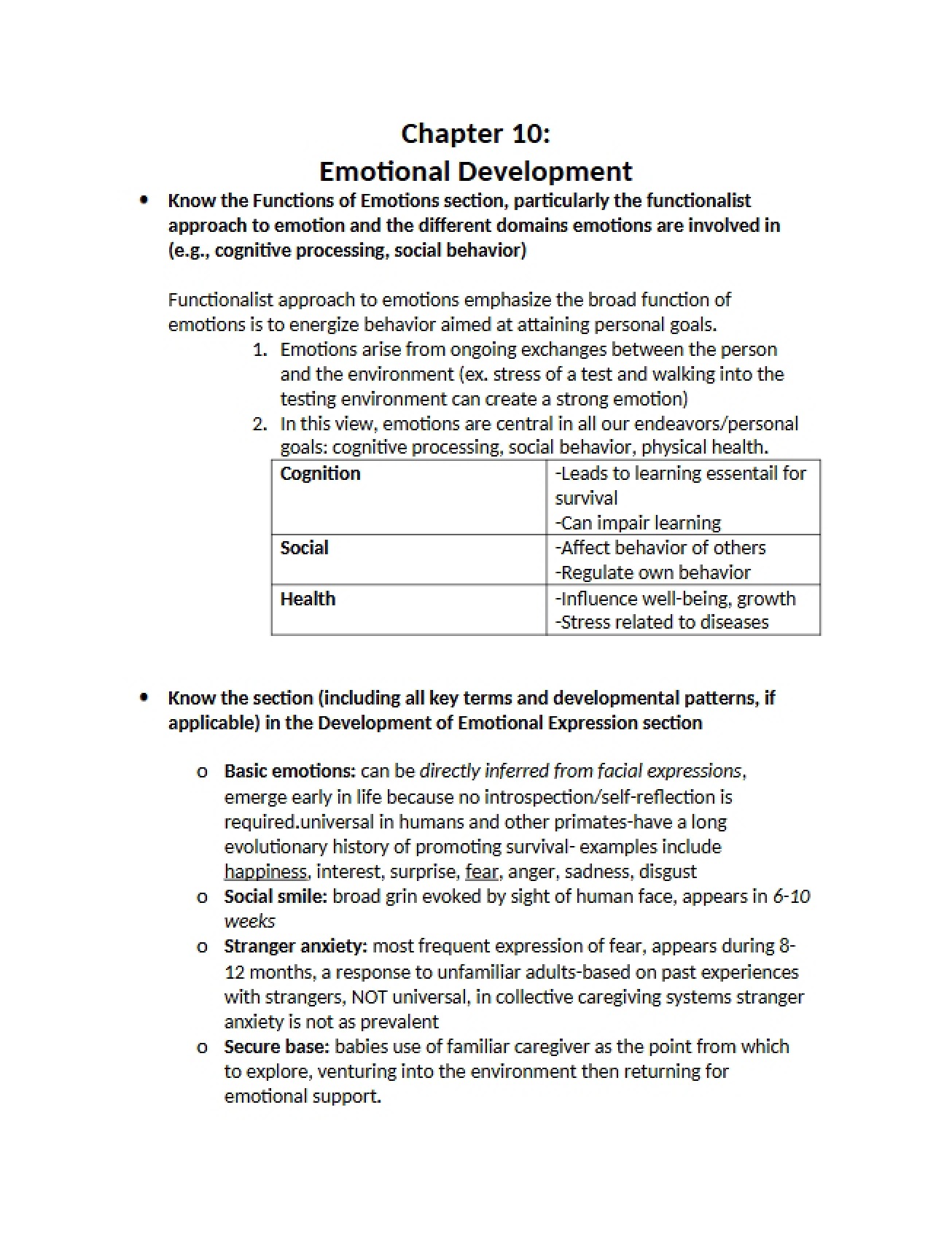 Introduction to Emotional Development, Part 1