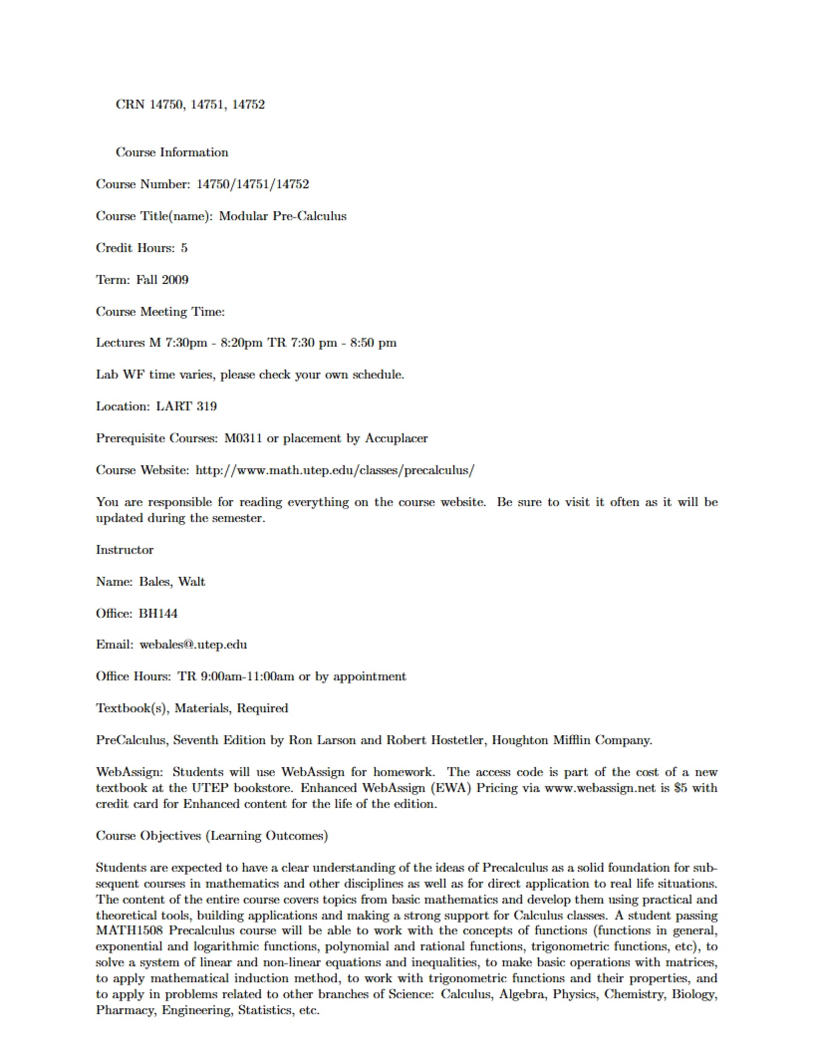Precalculus Syllabus (4)