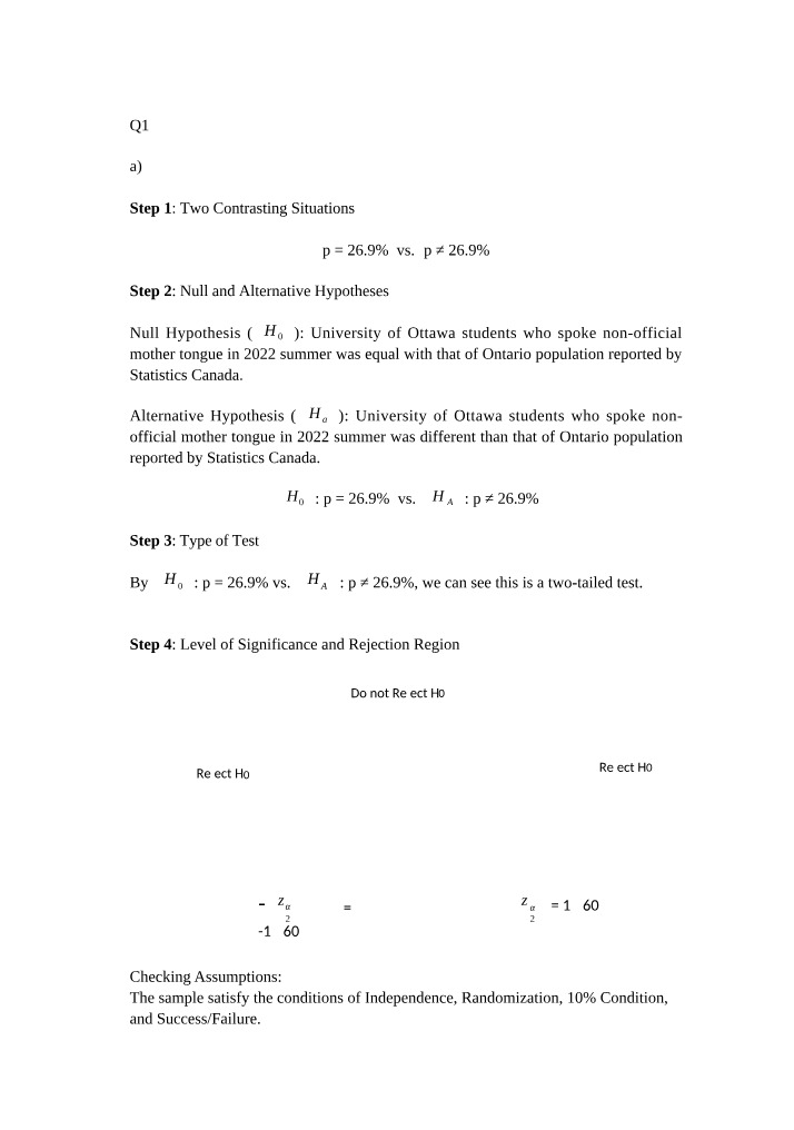 STAT230 Assignment