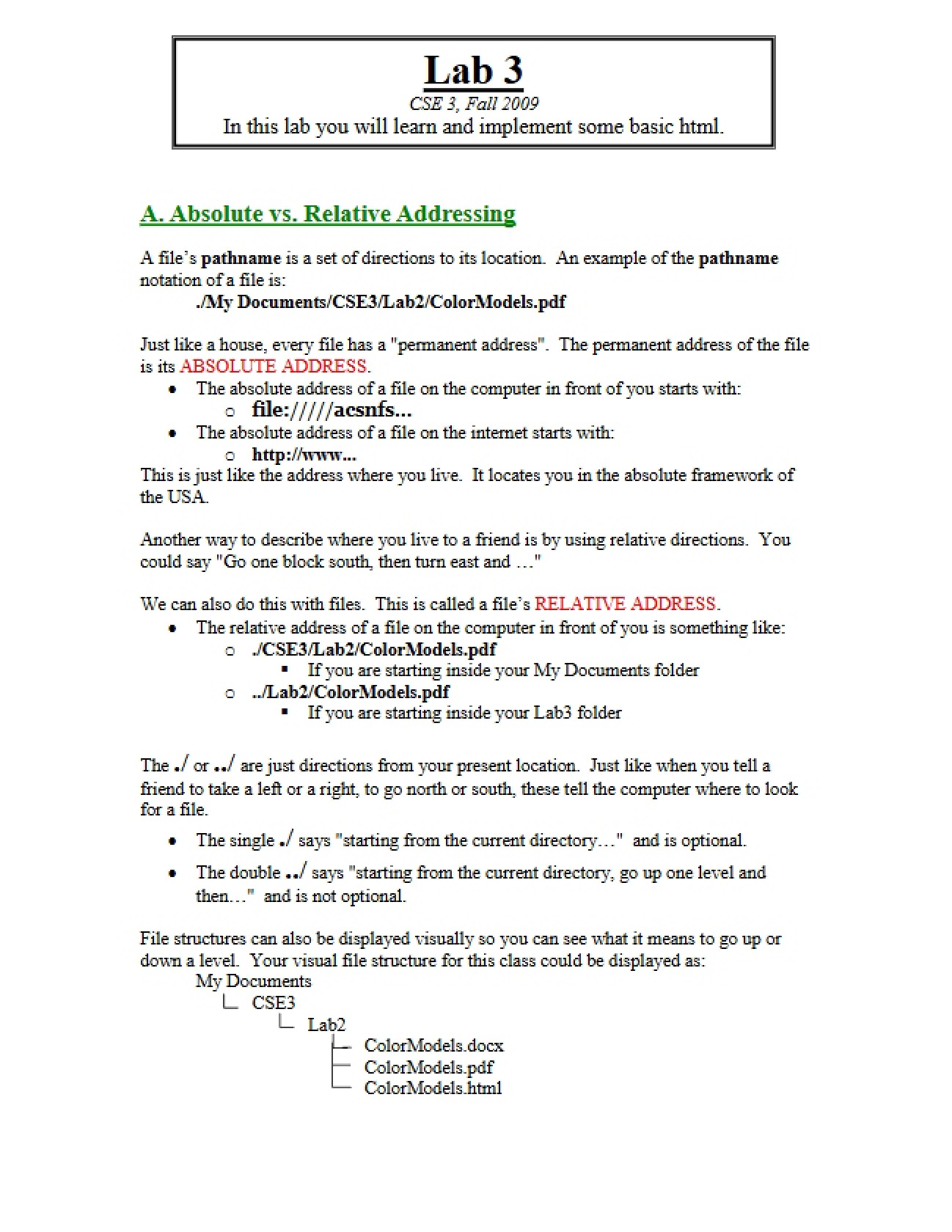 Laboratory Three: IT Skills