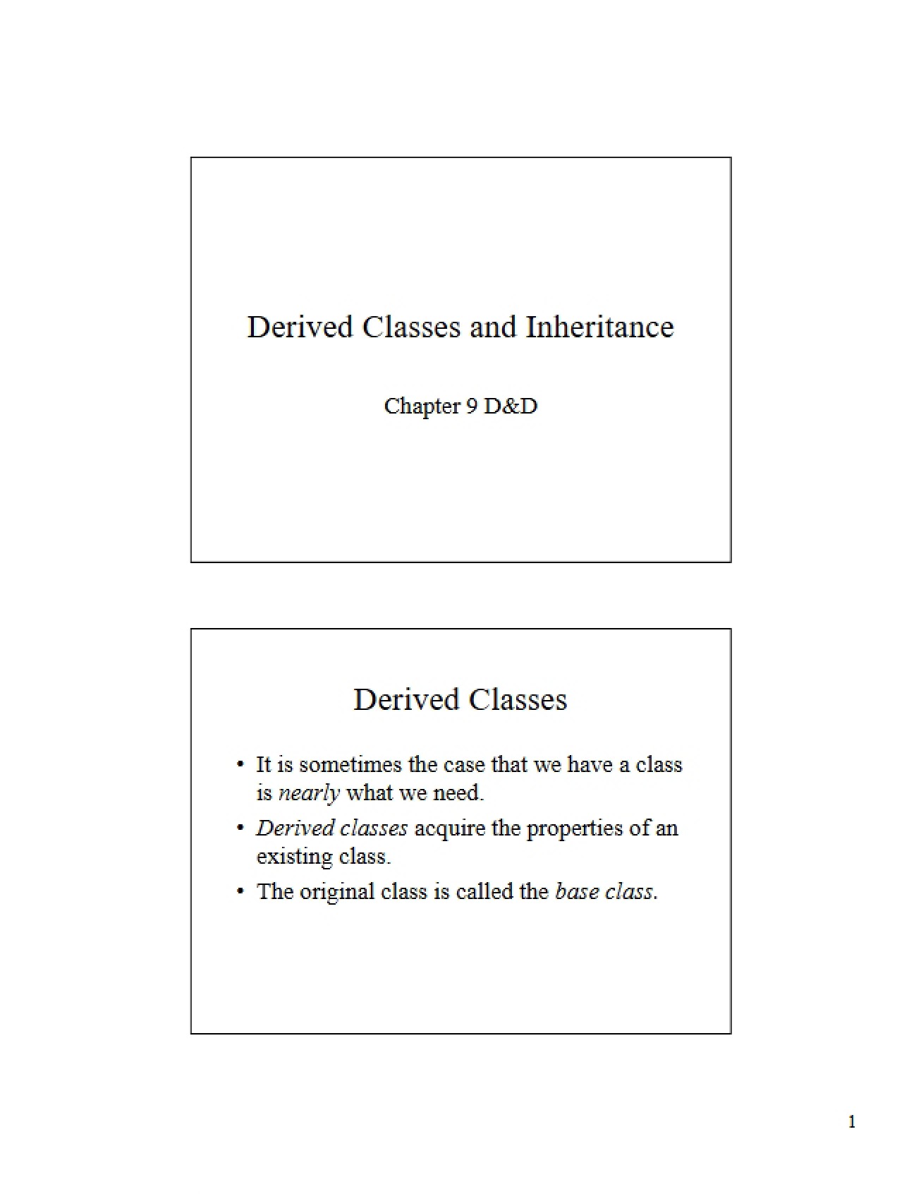 Understanding Derived Classes and Inheritance in C++