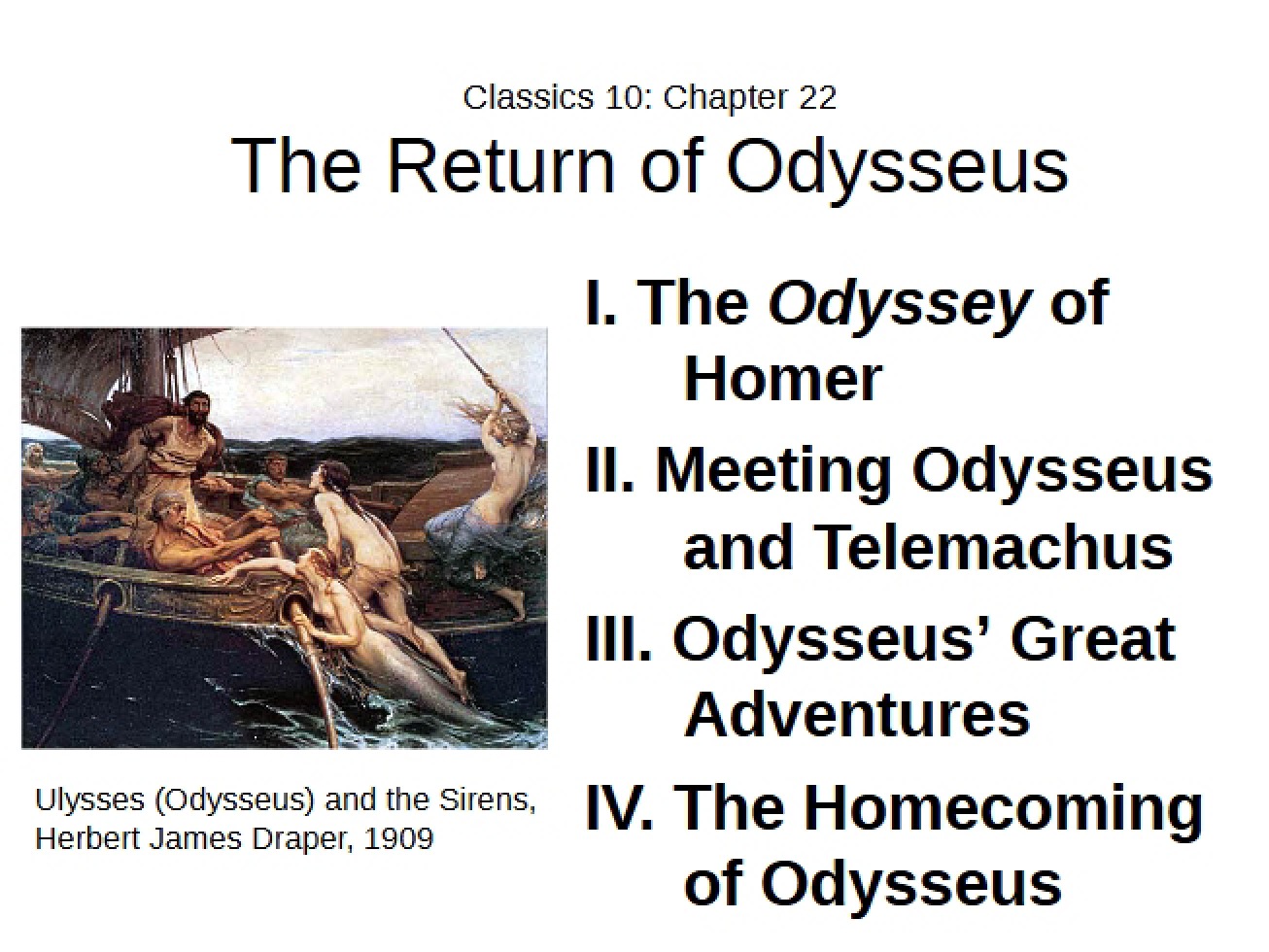 Chapter 22 The Odyssey