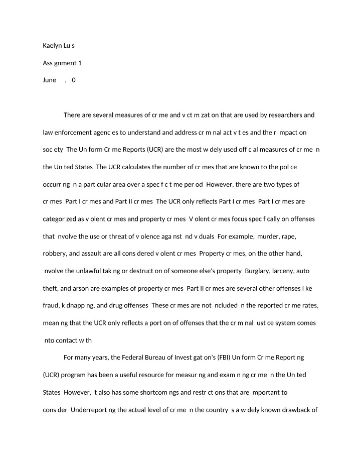 Police and Community Assignment 1