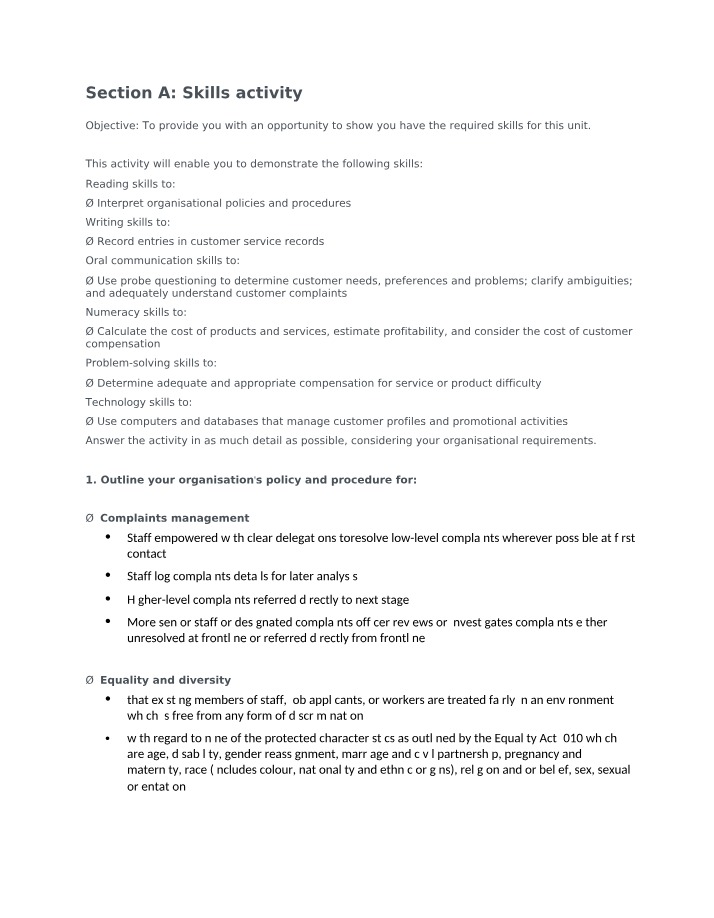 BSBHRM602 - Skills
