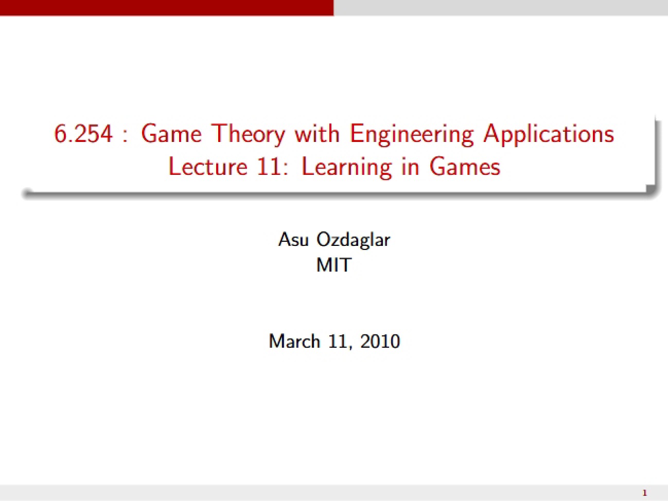 Games and Learning