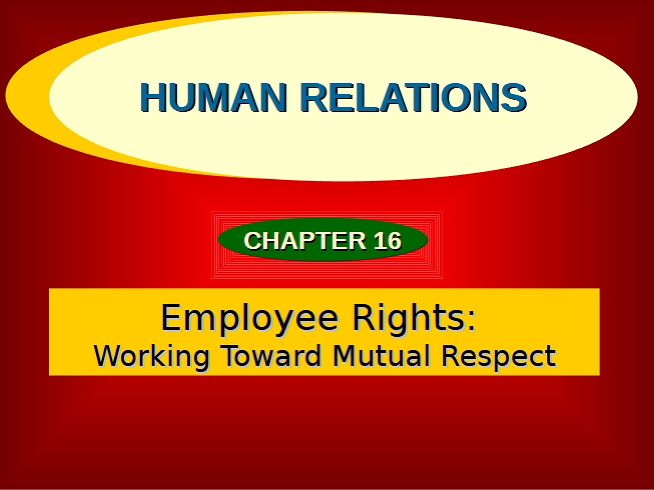 Human Relations Theory and Practice