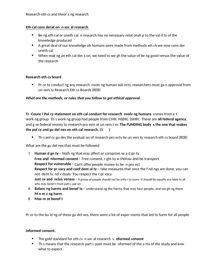 Ethical Considerations and Research Guidelines in Social Research