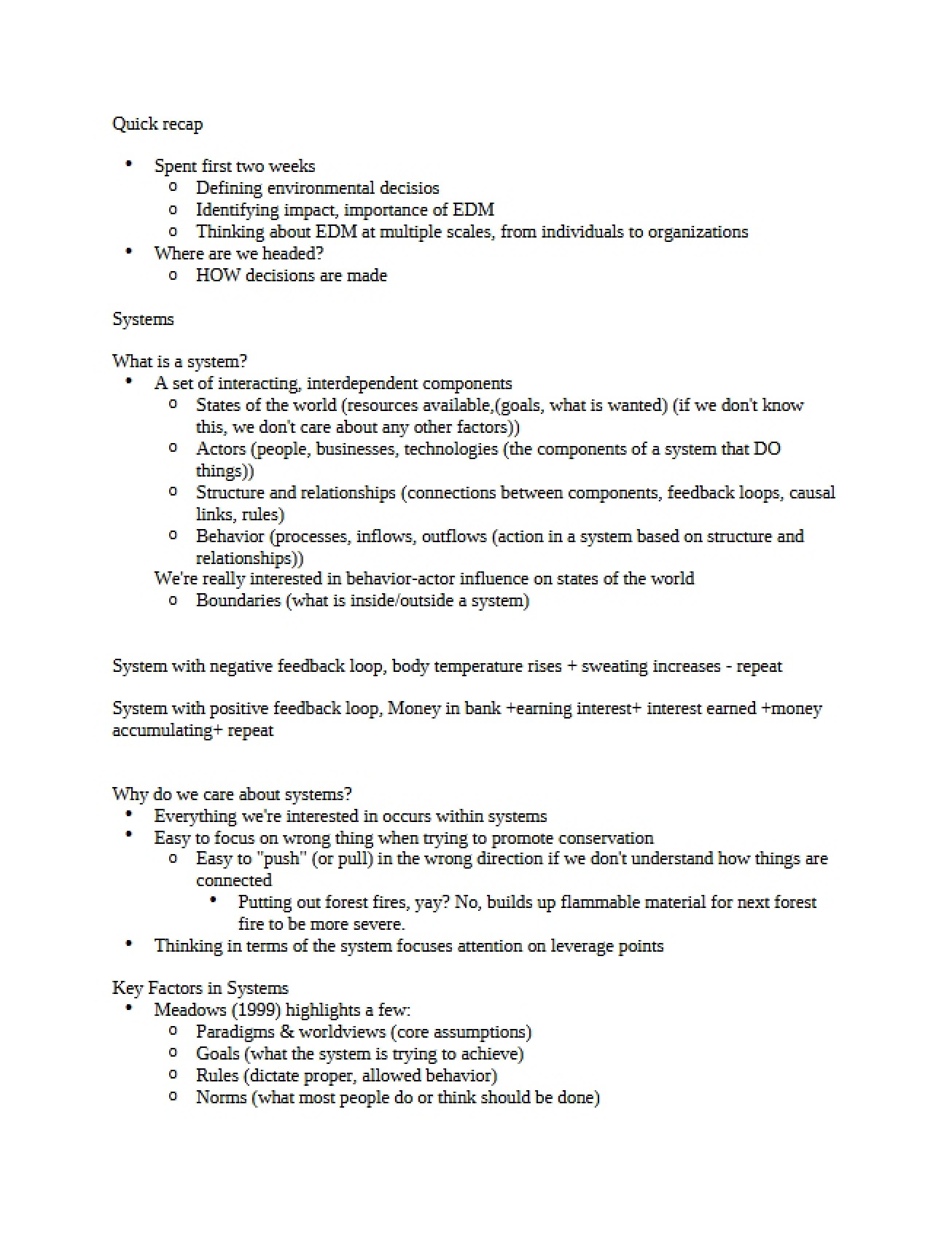 Systems Overview