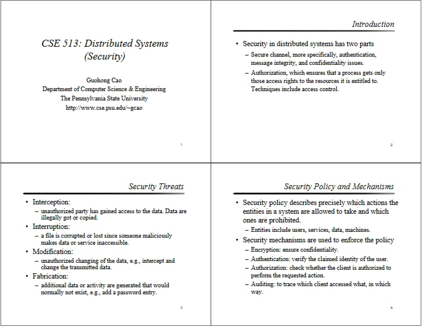 Distributed Computing Architectures